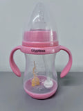 Glyptexa Pink High Quality Anti-Slip Anti-Fall Durable Silicone Baby Bottles