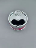 ELALFA High Quality Round Windproof Durable Rotating Stainless Steel Ashtrays