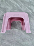 Janemiri Children's Pink Plastic Non-Slip Square Stools