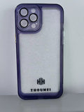 High Quality Fashion Scratch Resistant Anti-Yellowing Transparent Purple Cell Phone Cases