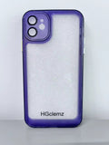 HGclemz High-Quality Simple Ultra-Thin Durable Silicone Transparent Purple Cell Phone Cases