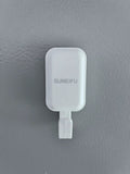 SUNEIFU High Quality Multi-Functional White Durable Square Non-Metal Hook(2PCS)