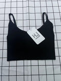 Stylish Elegant Women's Black Comfortable Soft Low Round Neck Camisoles