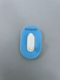 ShiXiaoShi Delicate Plastic Oval Sticky Non-Metal Hooks(2PCS)