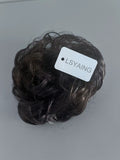 LSYAING Stylish Elegant Dark Brown Messy Fluffy Elastic False Hair