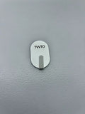 TVVTO Multifunctional White Durable Strong Adhesive Non-Metal Hooks(2PCS)