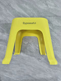 Bypeasaful High Quality Yellow Fashion Non-Slip Plastic Stools