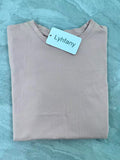 Lyhfany Pink Fashion Casual Soft Comfortable Round Neck T-Shirts For Women