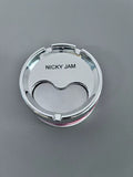 NICKY JAM High Quality Red Windproof Durable Rotating Stainless Steel Ashtrays