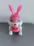 MLXZA Cute Funny Pink Rabbit Simulation Electric Action Toys