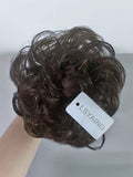 LSYAING Stylish Elegant Dark Brown Messy Fluffy Elastic False Hair