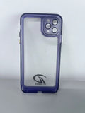 RT-HANGDA Senior Ultra Thin Non-Slip Transparent Purple Cell Phone Cases