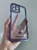 High Quality Fashion Scratch Resistant Anti-Yellowing Transparent Purple Cell Phone Cases