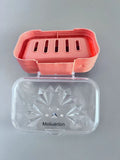 Moiiuerion High Quality Simplicity Double Layer Transparent Plastic Soap Holders