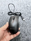 BKVOO Classic Black Portable Cable USB Computer Mouse