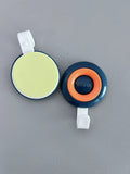 VITAFOR Fashion Cute Round Plastic Sticky Strong Non-Metal Hooks(2PCS)