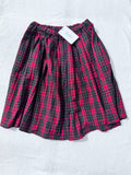 Zyqio Sunshine Fashion Girl High Waist Red Plaid Skirts