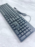 HYHTA High Quality Black Waterproof Wear-Resistant Durable Wired USB Computer Keyboards