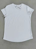 Lindfany Fashion Classic White Casual Cotton Short Sleeve Round Neck T-Shirts For Women