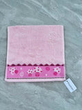 Rixolven High Quality Pink Soft Fluffy High Absorbent Multi-Purpose Cotton Towels