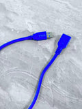 KTKOO High Quality Anti-Tangle Fast Charging Blue USB Cables