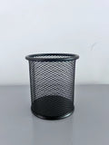 KIXIWIJI Black Premium Multifunctional Metal Mesh Pen Holders