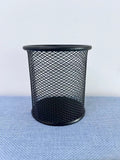 YRYWAWA High Quality Multifunctional Black Mesh Metal Pen Holders