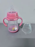 Glyptexa Pink High Quality Anti-Slip Anti-Fall Durable Silicone Baby Bottles