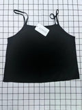 JKDRESS Classic Fashion Sexy Ladies Low Round Neck Thin Shoulder Strap Camisoles