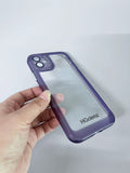 HGclemz High-Quality Simple Ultra-Thin Durable Silicone Transparent Purple Cell Phone Cases