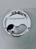 FLOYD MAYWEATHER Green Round Smooth Fall Resistant Rotary Stainless Steel Ashtrays