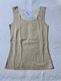 Jhhsyia Women's Winter Tight Fitting Soft Stretch Warm Beige Fleece Vests