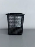 MingQiEven Versatile Fashion Classic Black Wire Mesh Durable Pen Holders