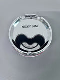 NICKY JAM High Quality Red Windproof Durable Rotating Stainless Steel Ashtrays