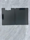 Ylittaa High Quality Black Plastic Waterproof Metal Double Clip File Folders