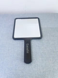 Eaixshir High Quality Square Black Handheld Plastic Makeup Personal Compact Mirrors