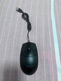 VKAZI Classic Black Universal Silent Durable Cable Computer Mouse