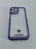 High Quality Fashion Scratch Resistant Anti-Yellowing Transparent Purple Cell Phone Cases