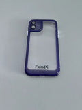 FxindX Fashion New Thickened Anti-Drop Transparent Purple Cell Phone Cases