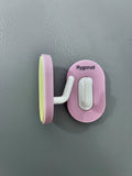 Rygcrud High Quality Pink Fashion Plastic Sticky Wall Non-Metal Hooks(2PCS)