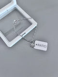 RAITICI Women's Fashion Simplicity Everyday Gemstone Pendant Sterling Silver Bracelets