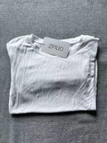 ZPIUO White Fashion Ladies Round Neck Long Sleeve Cotton T-shirts