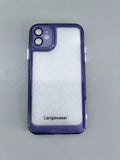 Langawaser Fashion High-Grade Transparent Simple Anti-Fall Ultra-Thin Cell Phone Cases