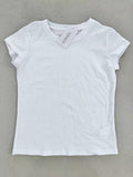 TZKACO Classic White Comfortable Breathable Crewneck T-Shirts For Women