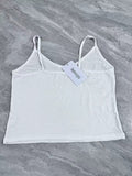 Leevuyu Stylish Elegant Women's Soft Breathable White Camisoles