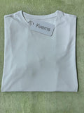 Kvems White Classic Men's Daily Soft Round Collar Quick Drying T-shirts