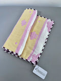 ZNSIIUO Classic Fashion Pink Household Gauze Cotton Multi-Purpose Towels