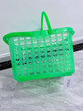 RTSNOA Fashionable Green Plastic Thickened Large Durable Laundry Baskets