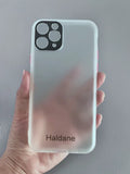 Haldane Ultra Thin Fashion Scrub Transparent Cell Phone Cases