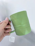 Green Classic Multifunctional Anti-Fall Handle Plastic Cups